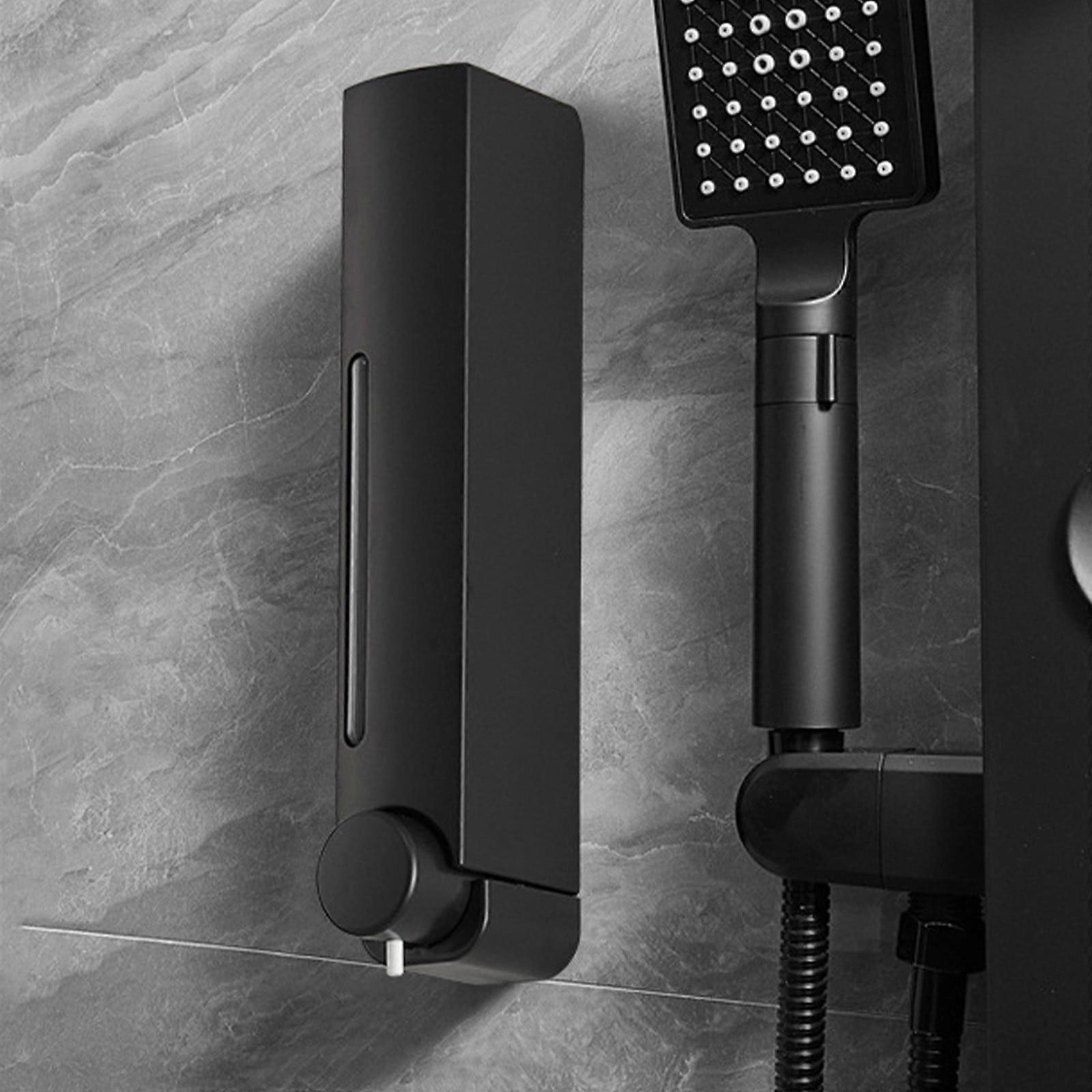 Bathroom Kitchen Soap Dispenser, Wall Mounted Push Type, ABS Material, Space Saving, Easy to Clean, Durable, Convenient Installation, Multifunctional