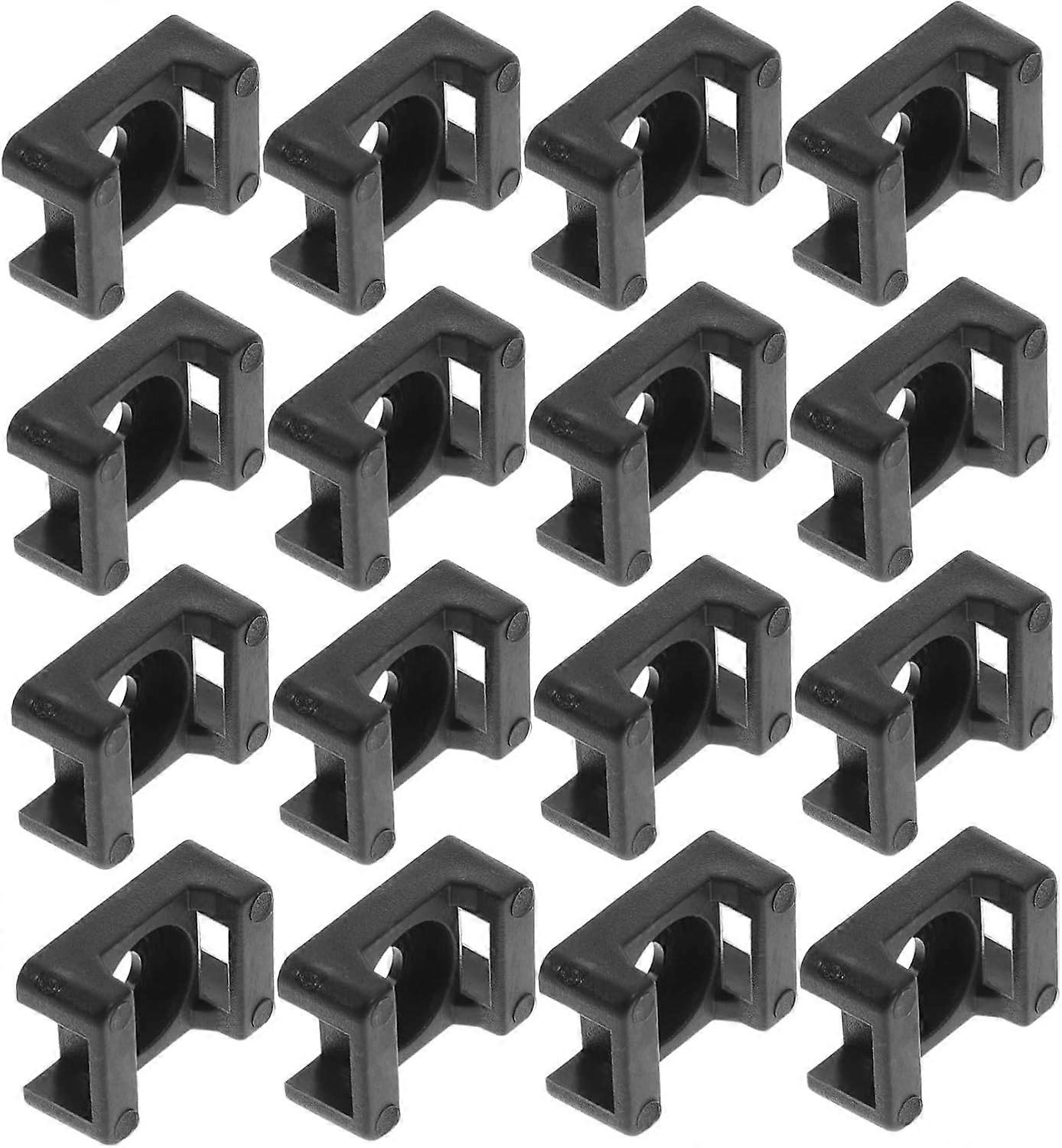 Plastic Saddle-Type Cable Holders for Securing Various Cords and Cables