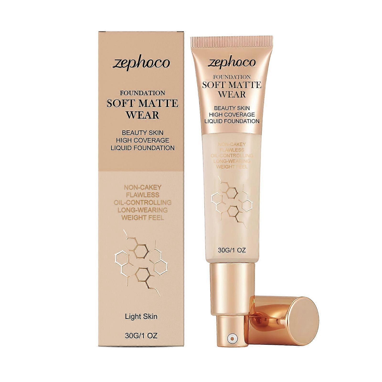 Zephoco's Smooth Concealing Foundation series provides a natural, lightweight, and radiant complexion.