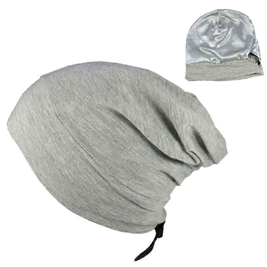 Adjustable Satin Lined Sleep Cap for Salon, Spa & Night Use