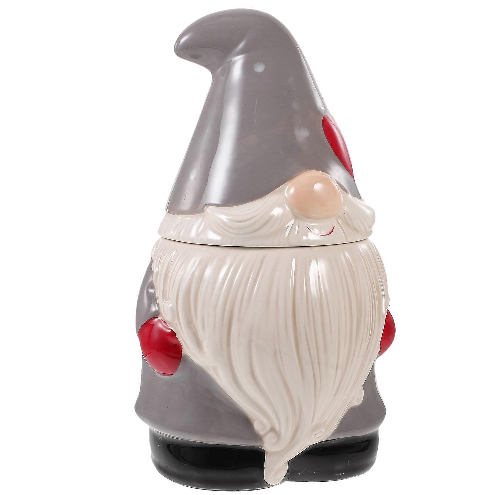Christmas Candy Jar Ceramic Container for Party Use