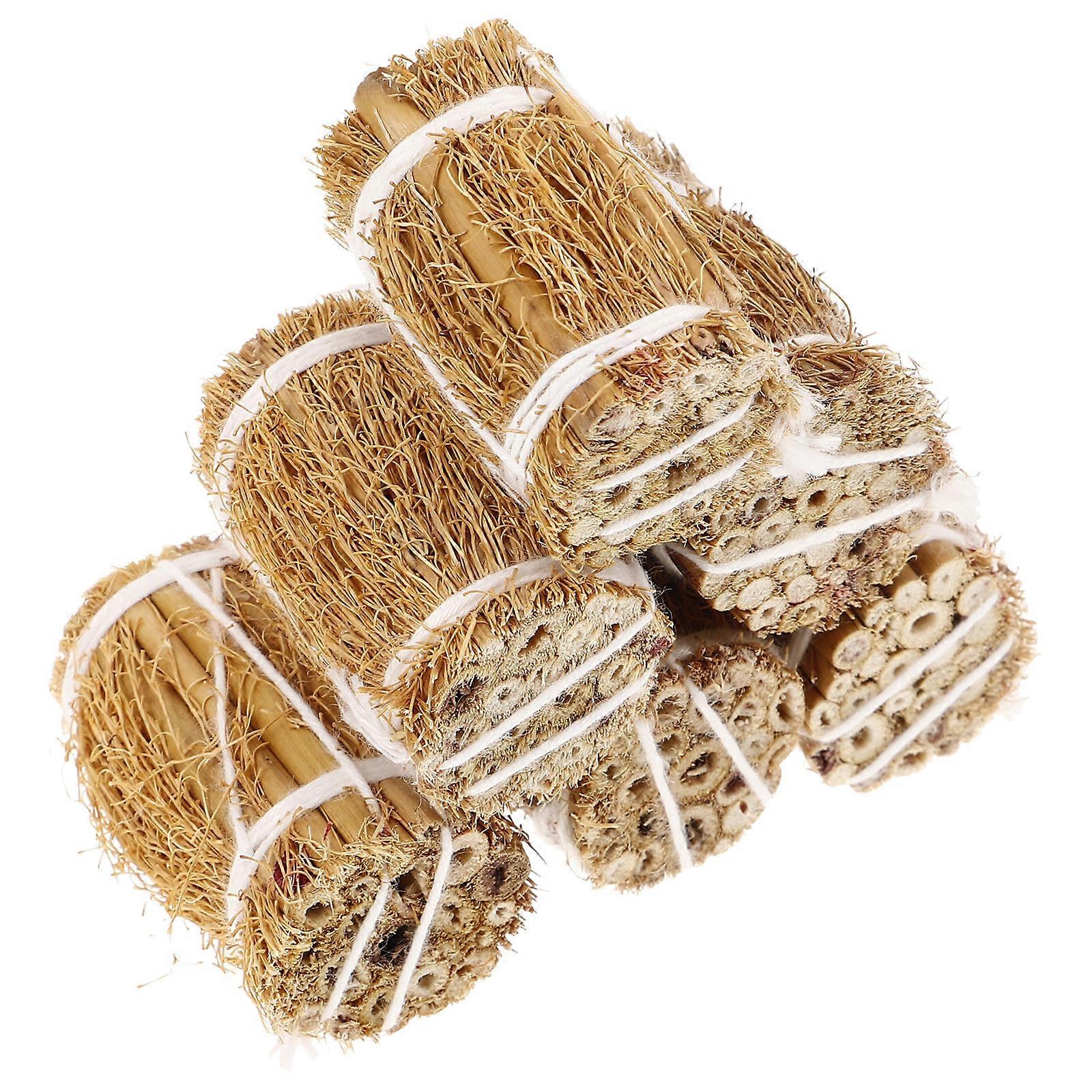 Unique Winter Mini Haystack Doll House Accessory for 6Pcs Decoration