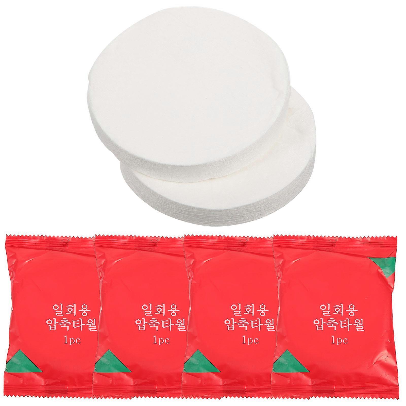 White Disposable Bath Towels Multi-Function Towels 6Pcs for Showering