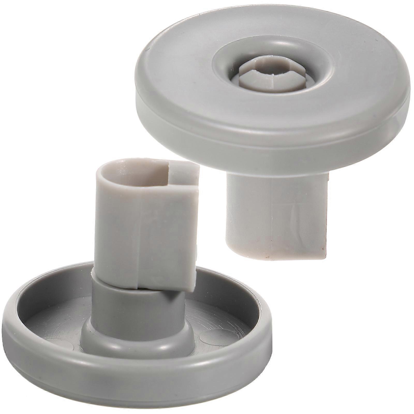 Dishwasher Rack Wheels Lower Dishrack Roller Replacement with 2Pcs Durable Plastic