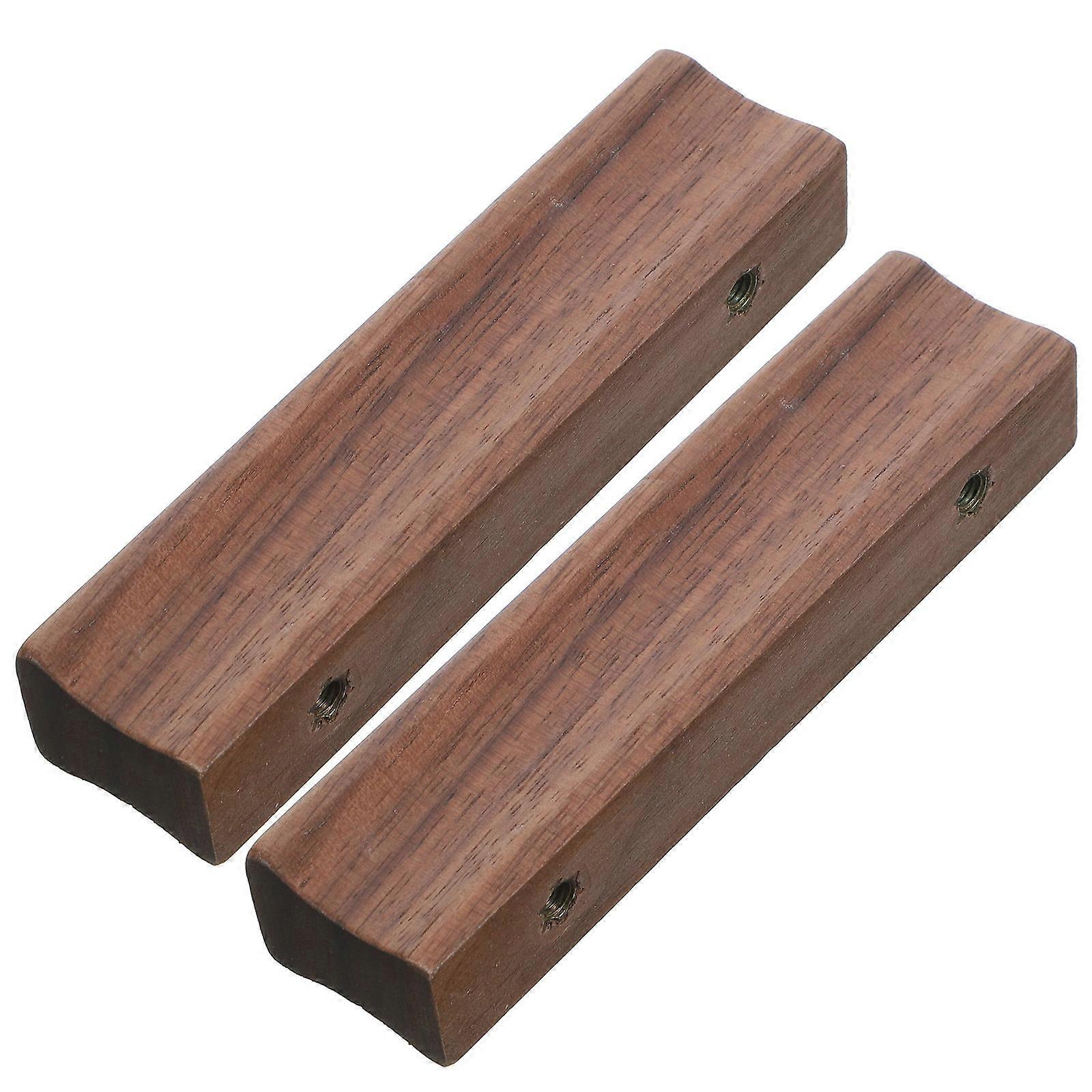 Wood Drawer Pull Simple Design Cabinet Handle for Kitchen 2Pcs