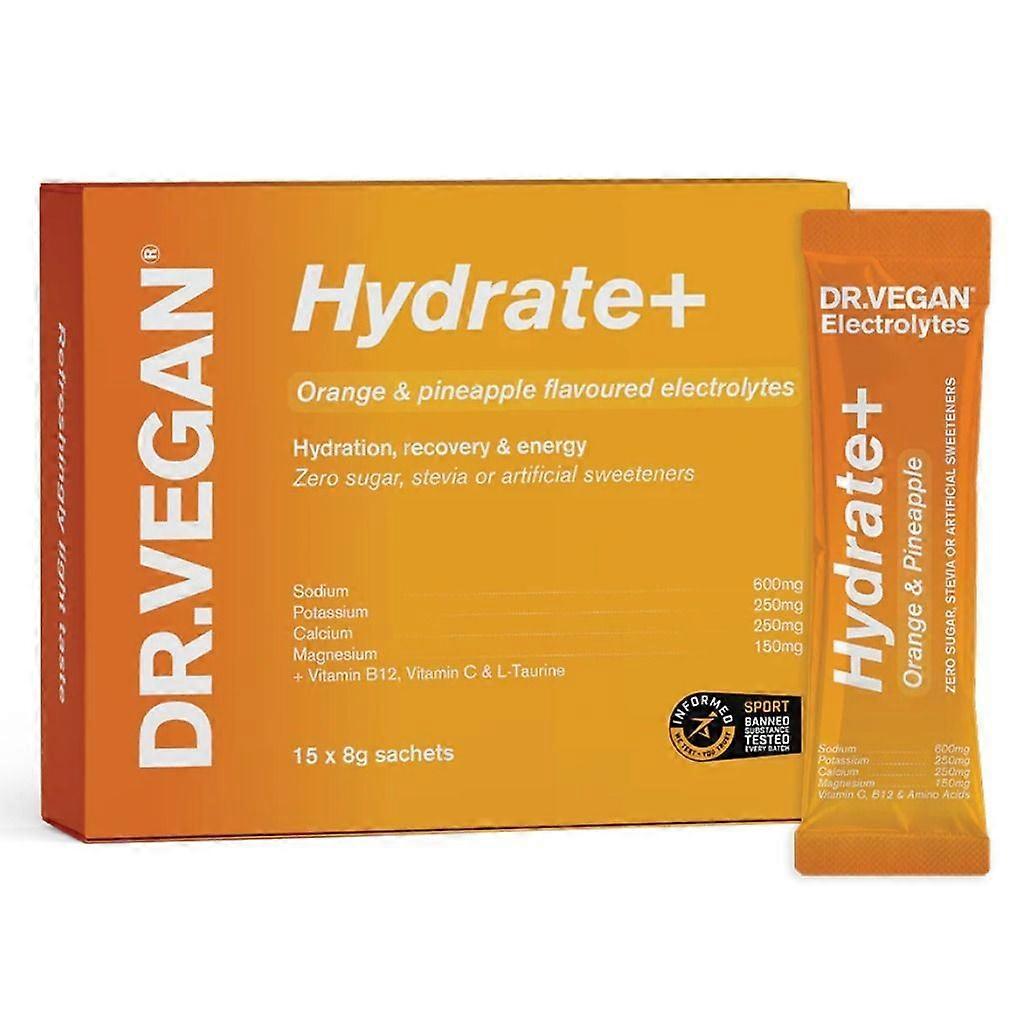 Dr Vegan Hydrate+ Orange & Pineapple Sachets 15