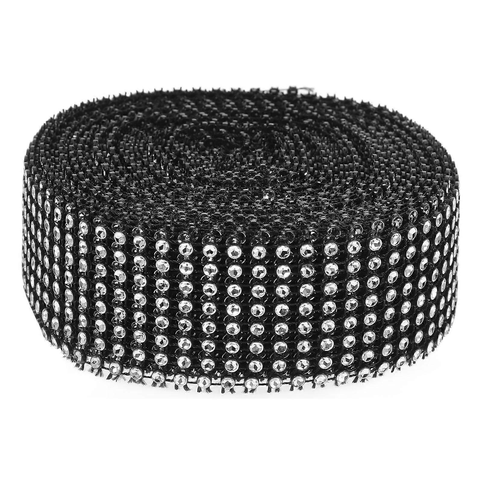 1 Roll Multi-function Rhinestone Ribbon Decorative Craft Trim Cuttable Trim