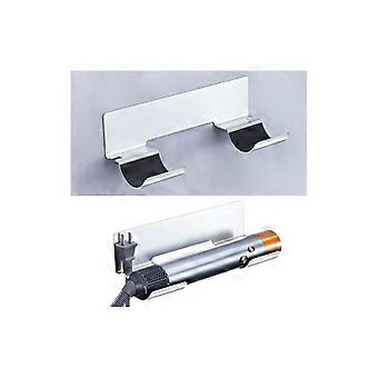 25x10.8x4.8CM Hair Dryer and Straightener Holder without Drilling, Wall Mounted Hair Straightener Holder, Wall Mount for Curling Wands, Straighteners 