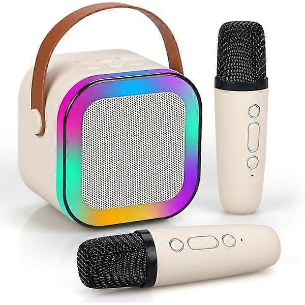 Portable Bluetooth Karaoke Speaker With 2 Wireless Microphones