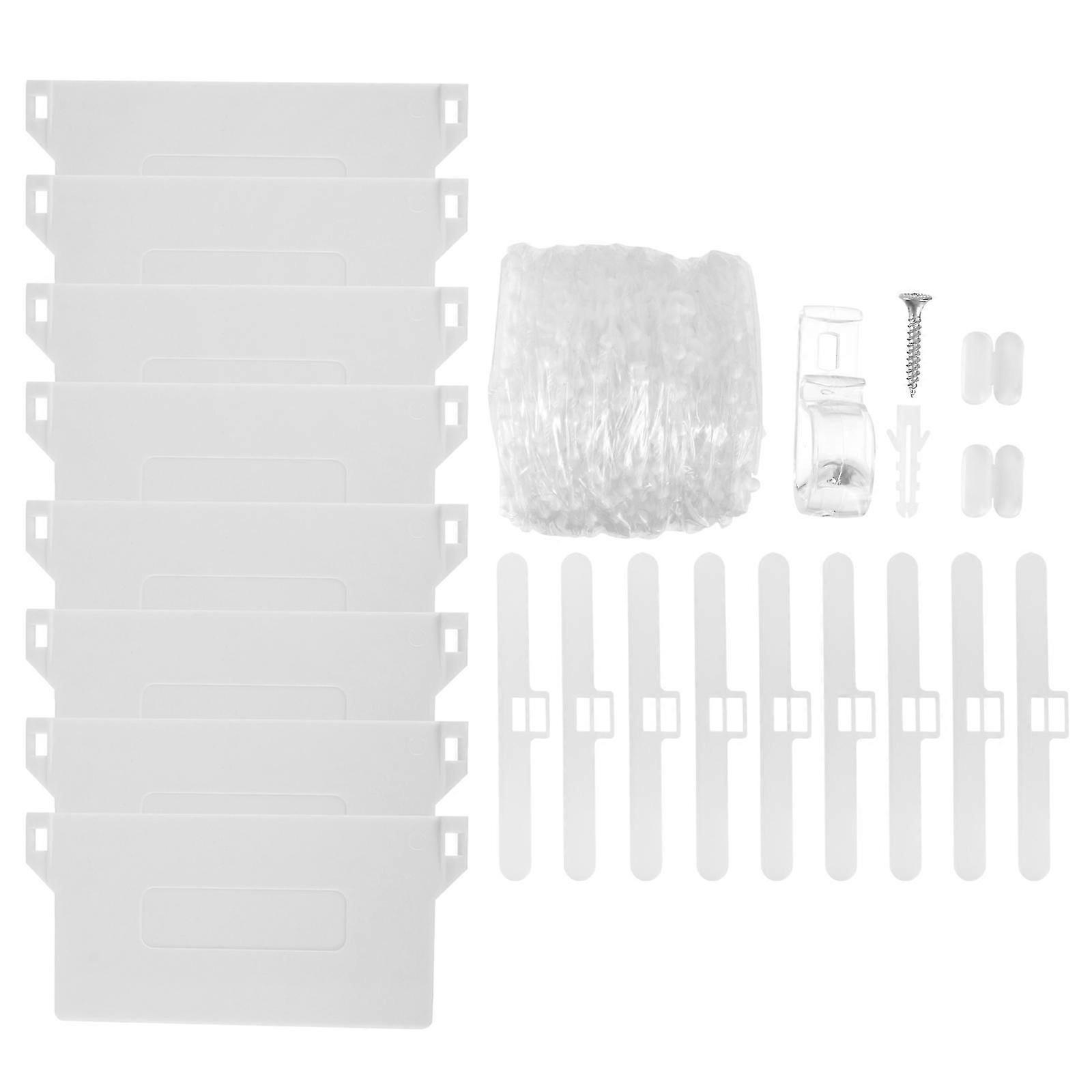 White Vertical Blind Accessories, 1 Set Plastic Replacement for Curtains