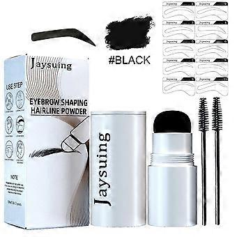 Eyebrow Stencil Kit - Corrects Hairline, Eyebrows, and Contouring, Portable Makeup Powder