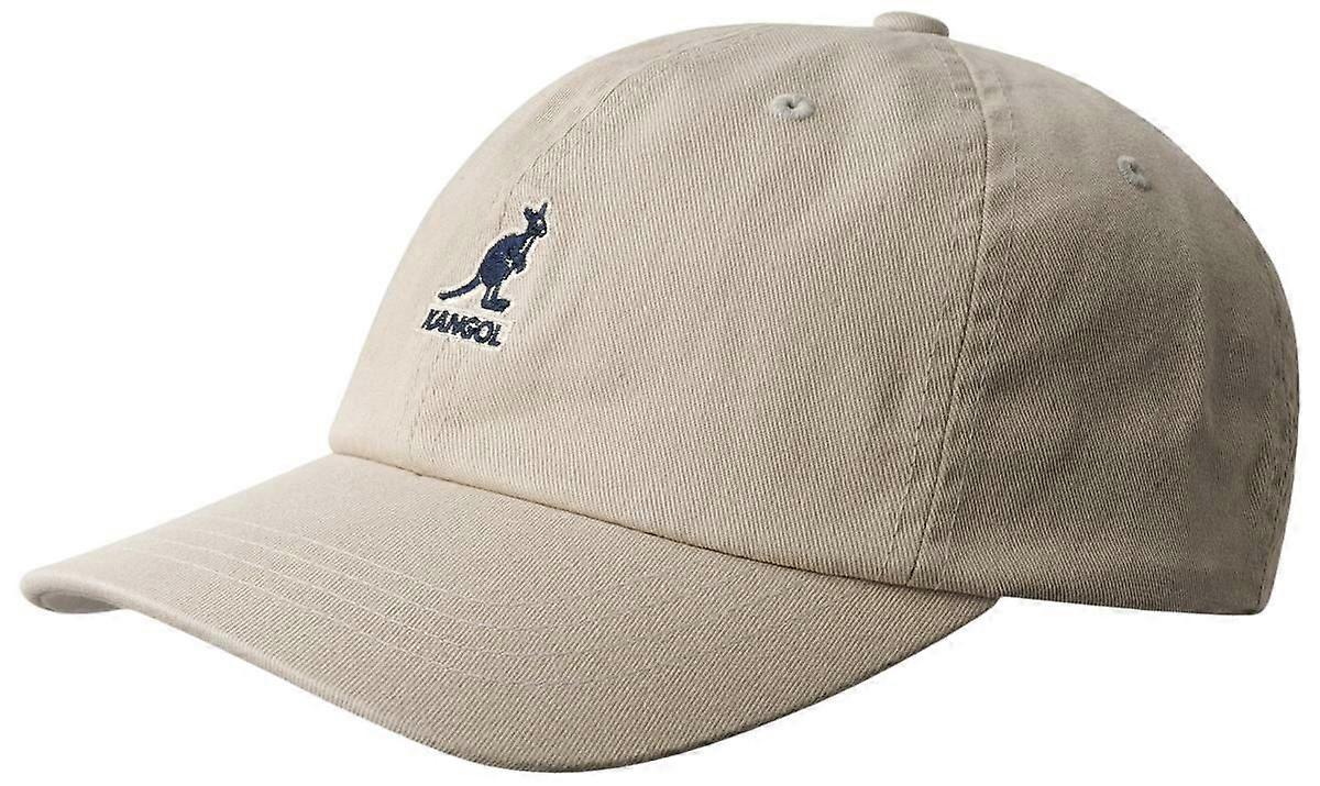 Kangol Washed Baseball Cap - Khaki Beige