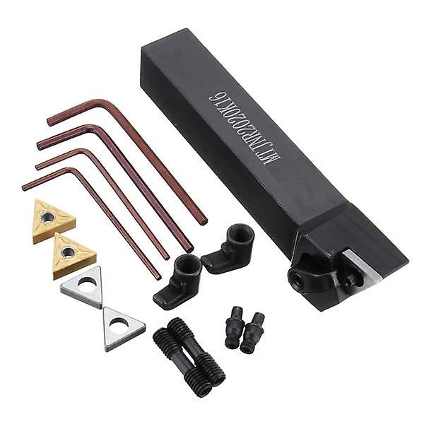 Turning Tool Holder With 2pcs Tnmg1604 Inserts Set
