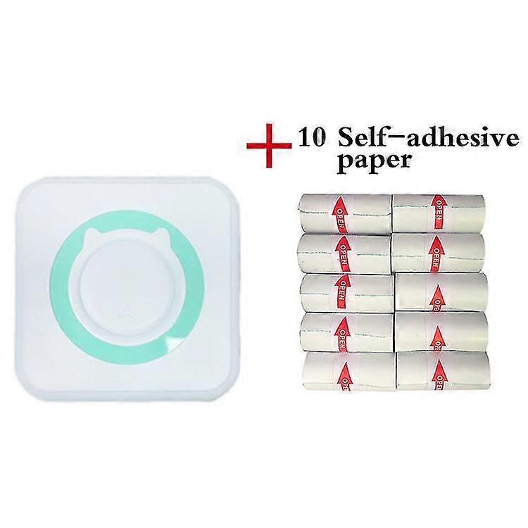 Mini Pocket Printer Wireless Inkless Pocket Printer Mini Label Printer With Thermal Paper