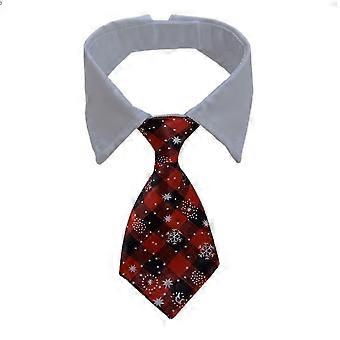 Veeki Bow Tie Dog Collar,djustable Pets Dog Cat Neck Ties Pet Necktie With Suit White Collar For Small And Medium Dogs Grooming Accessoriess
