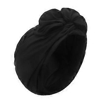 Women Cross Headscarf Solid Color Bow-knot Bandana Soft Breathable Turban Hat Retro Style Headwrap for Short Hair Long Hair Ladies Fashion Accessories