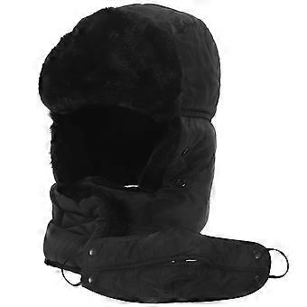 Inverno all'aperto nero freddo Lei Feng Cappello Ciclismo Sci antivento Inverno per uomini e donne