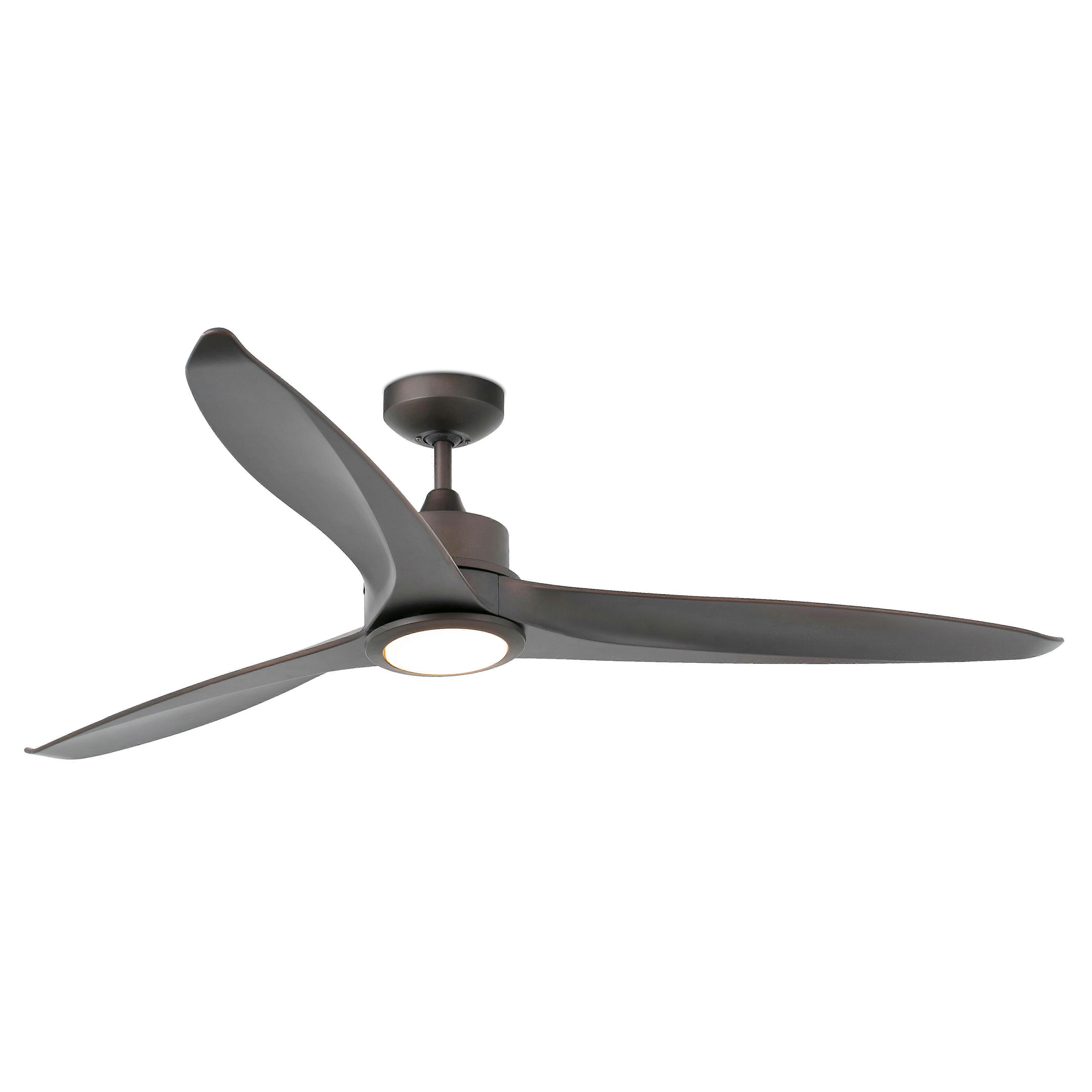 Ventilatore da soffitto a risparmio energetico Tonic Brown con LED
