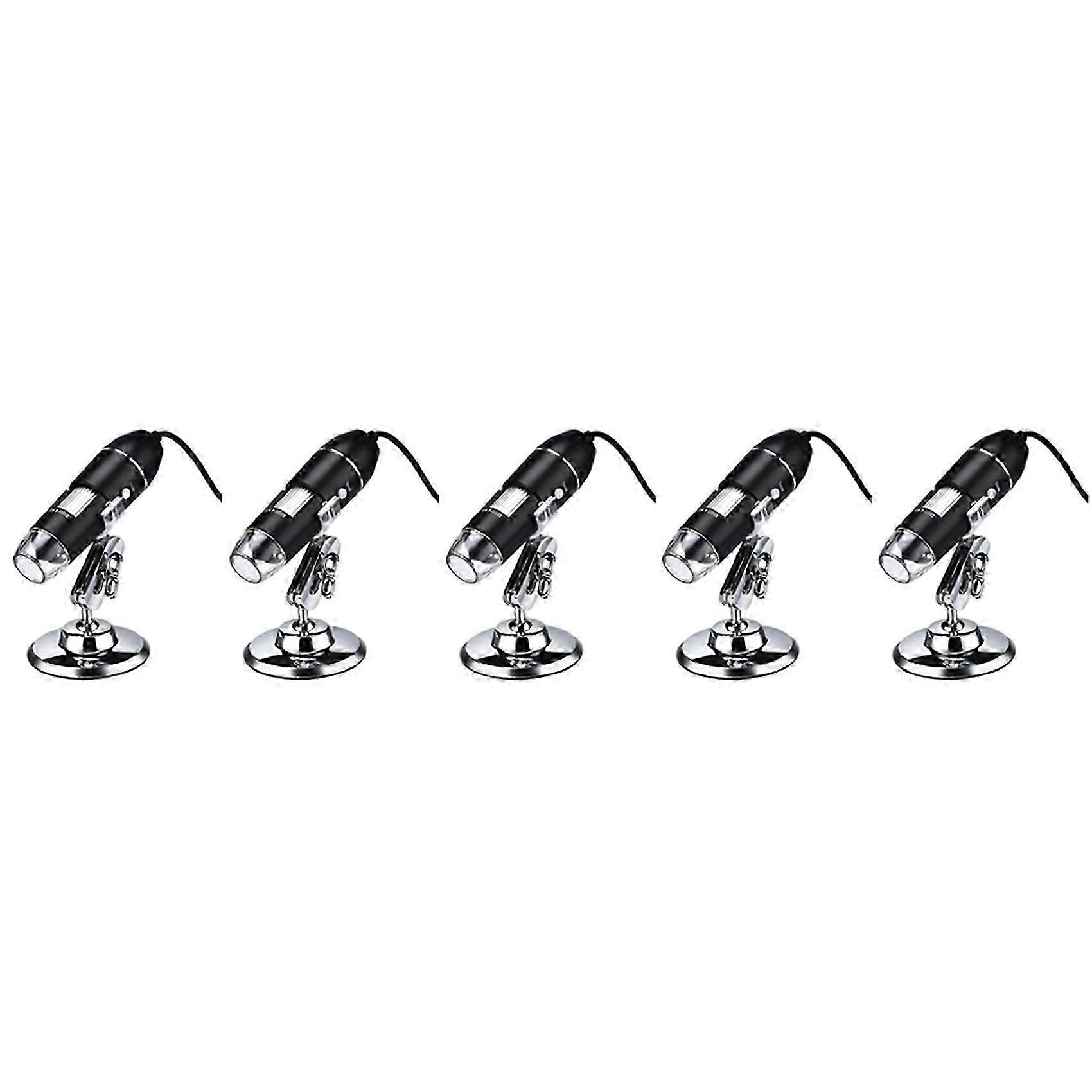 5X 3 In 1 USB Digital Microscope, Endoscopic Camera, Adjustable Magnification with PC Bracket, 1600X