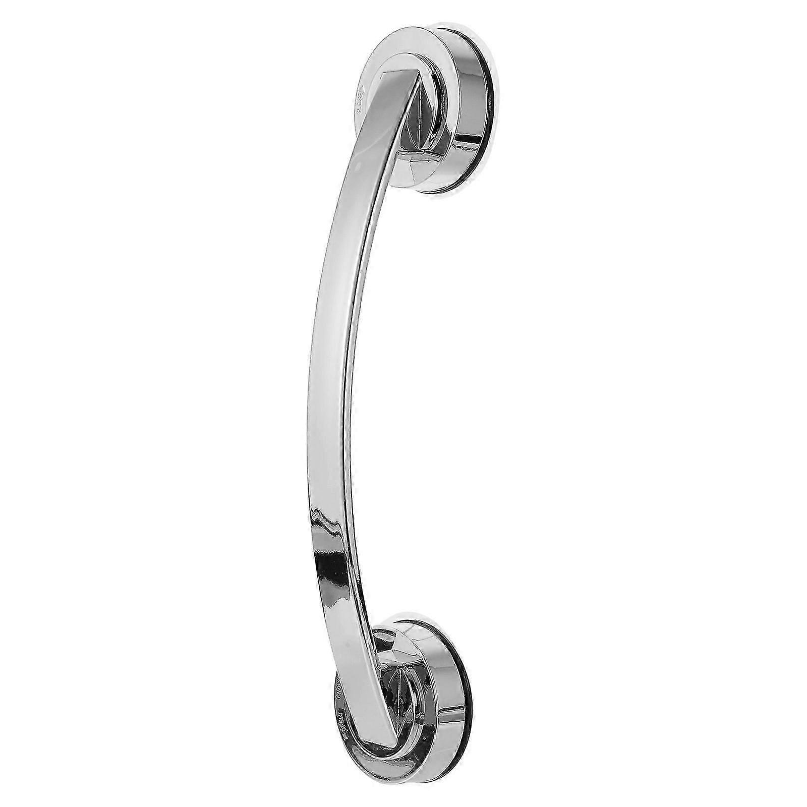 Bathroom Armrest Wall Mounted Grab Bar for Elderly Safety Silver