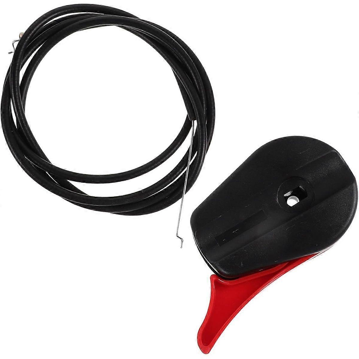 Lawn Mower Throttle Cable Assembly Kit with Adjustable Lever Switch, Universal Compatibility
