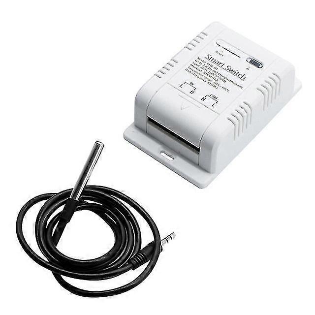 Tuya Smart Switch Temperature Sensor White Plastic Smart Thermostat compatible with Alexa Google Assistant