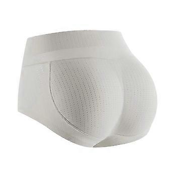Middle Waist Booty Boosting Undergarments False Buttock Padded Panties Control Briefs Shapewear Underwear for Women Black S