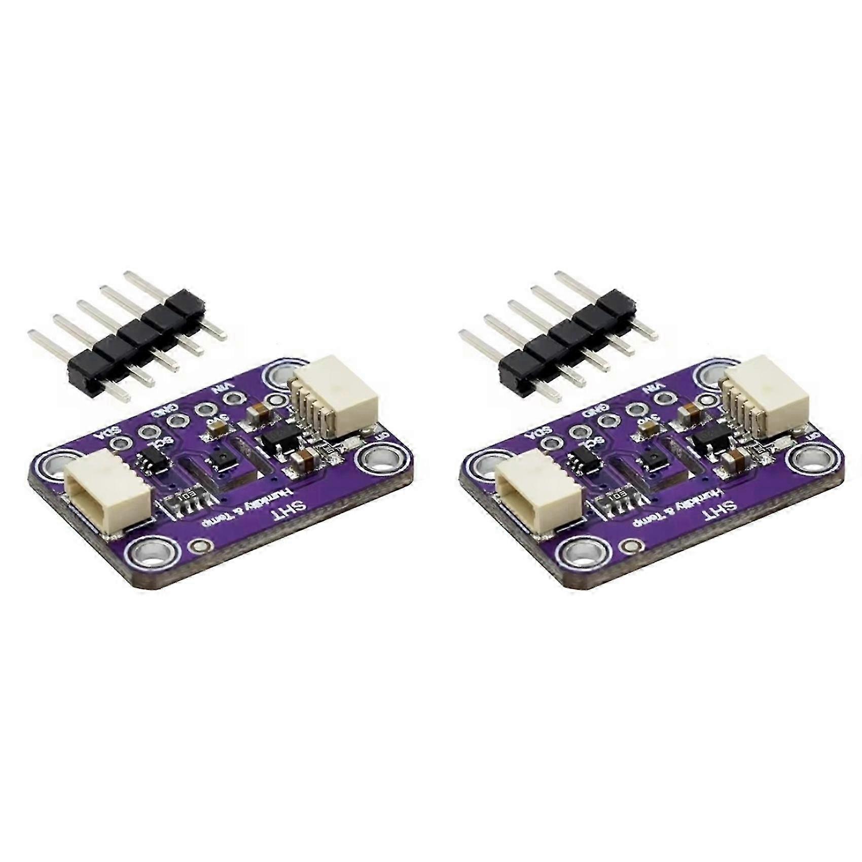 2X SHT45 Temperature and Humidity Sensor compatible withQwiic Interface Temperature and Humidity Module