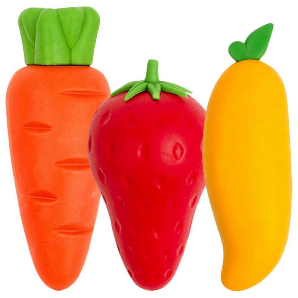Kids Erasers Cartoon Mini Erasers for School Use 3Pcs Multi-Function Set