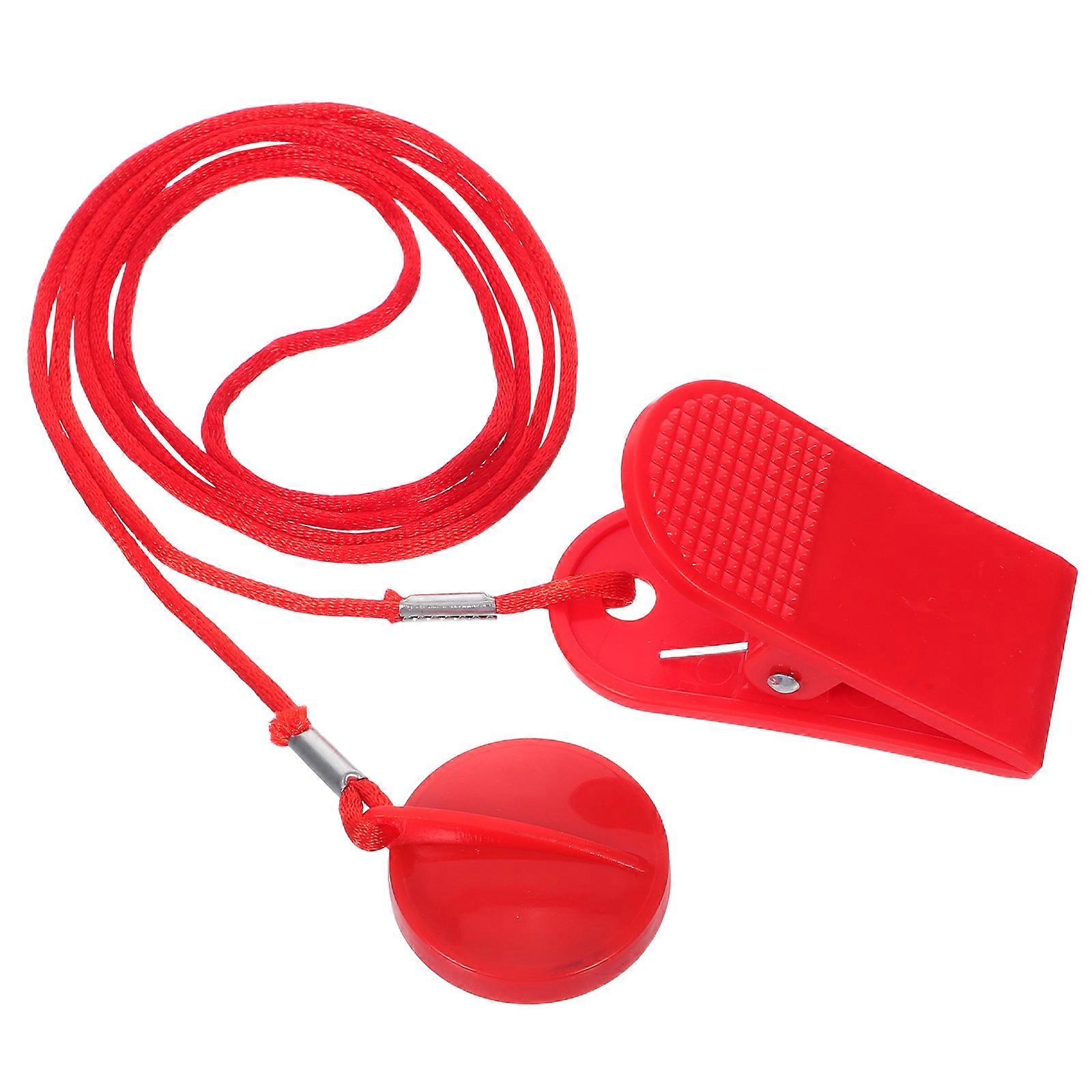Replacement Magnetic Treadmill Running Machine Safety Key Security Switch - 2.3cm Diameter (Red)