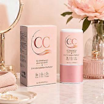 CC Color Correcting Tinted Serum, lichtgewicht, opbouwbare getinte crème voor een gladde textuur, een egale teint, talgregulatie en langdurig resultaat, 30 ml