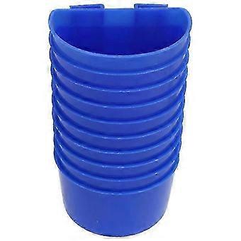 10-Piece Birdcage Cup Rabbit Feeder Set - Hanging Pet Bowls featuring Hooks for Small Animals & Birds