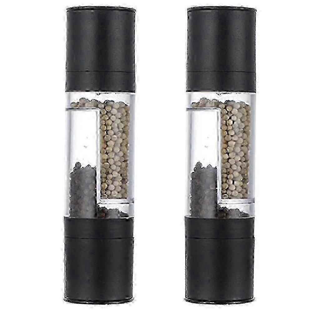 Salt Pepper Grinder Combo compatible with Kitchen And Dining, 2pcs Black