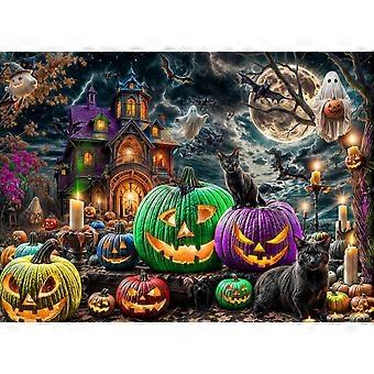 Halloween Puzzles Gothic PuzzleHaunted Houses Ghosts Pumpkins Black Cats Halloween Jigsaw Puzzles CYQL-1082