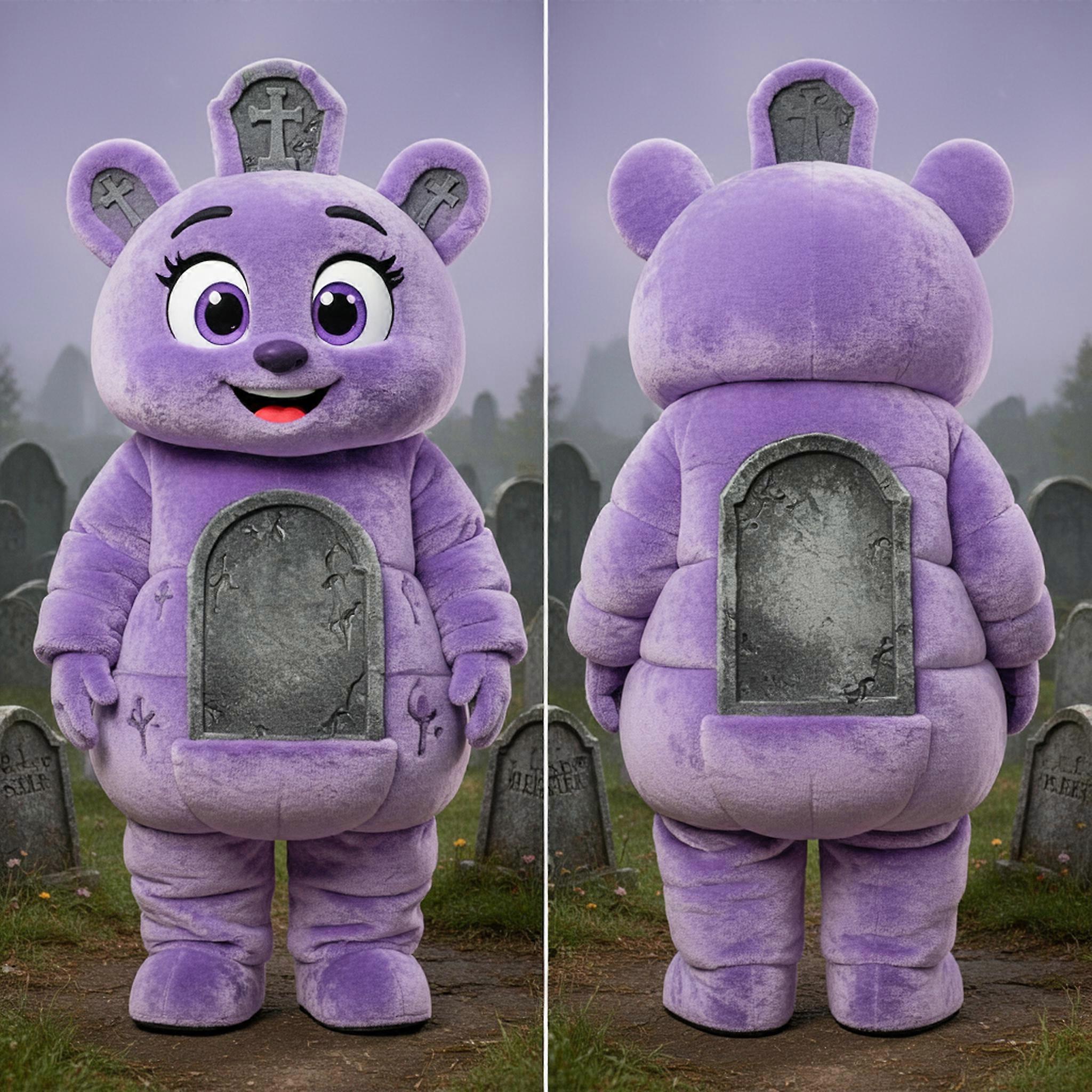 MASTICOT Lavender Plush Graveyard Mascot