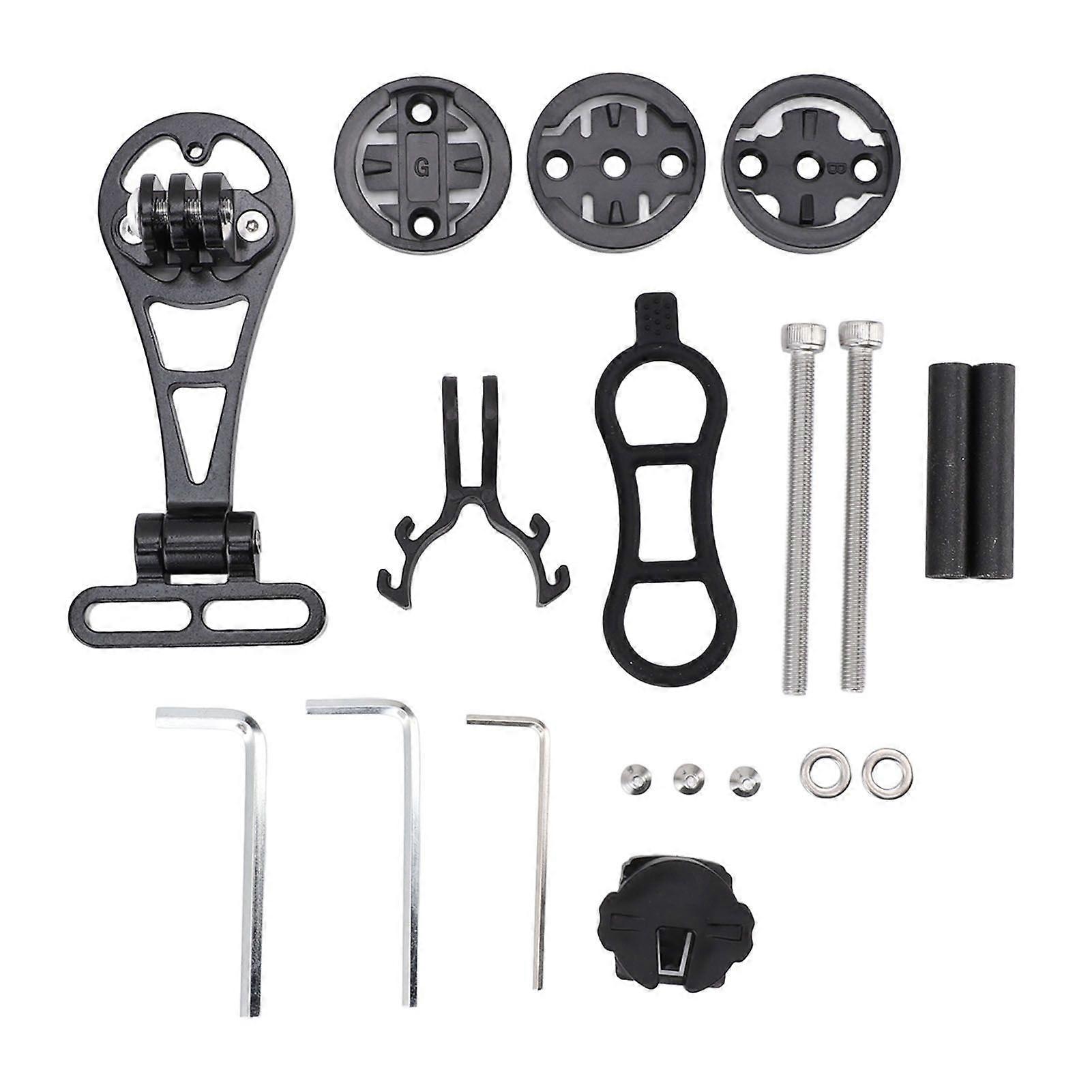 Out Front Cycling Computer Mount Adjustable Out Front Handlebar Mount Compatible for Action Camera