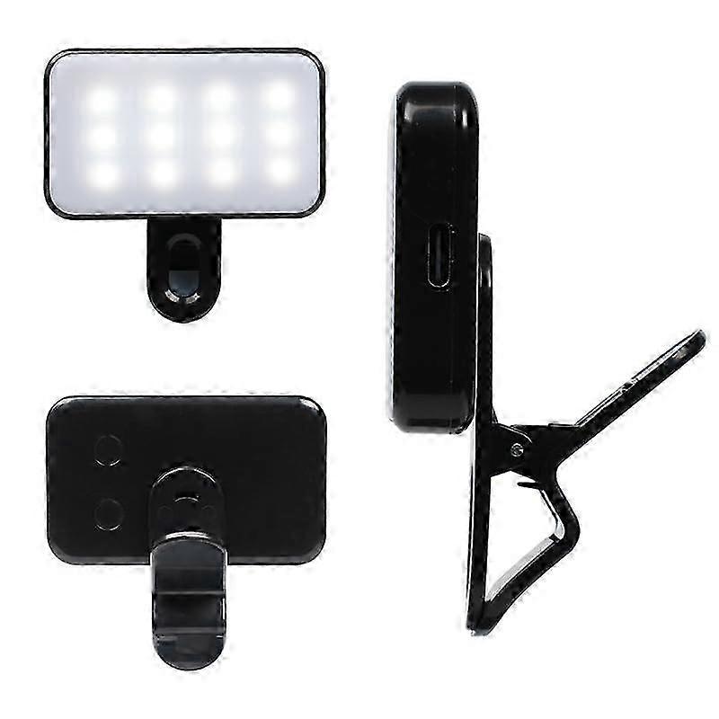 Dual-White USB Clip Ring Light