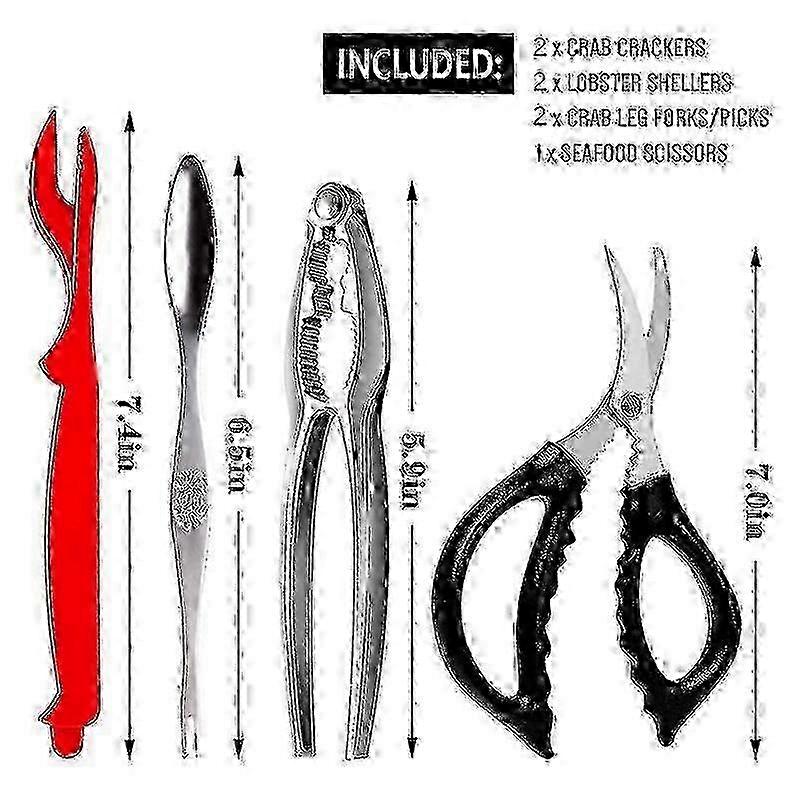 7-Piece Professional-Grade Seafood Utensils