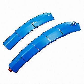 Pair of Adjustable Folding Bicycle Mudguards with Integrated Taillight compatible with Road Bikes Front and Rear Protection Cycling Accessory
