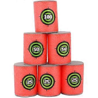 6-osaiset soft foam dart -luotikohteet leluaseelle Nerf N Strike Elite