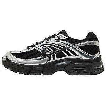 Nike Air Max Moto 2K Damen-Sneaker mit Textildämpfung, niedrig geschnitten, Schwarz/Silber, HQ2056-007