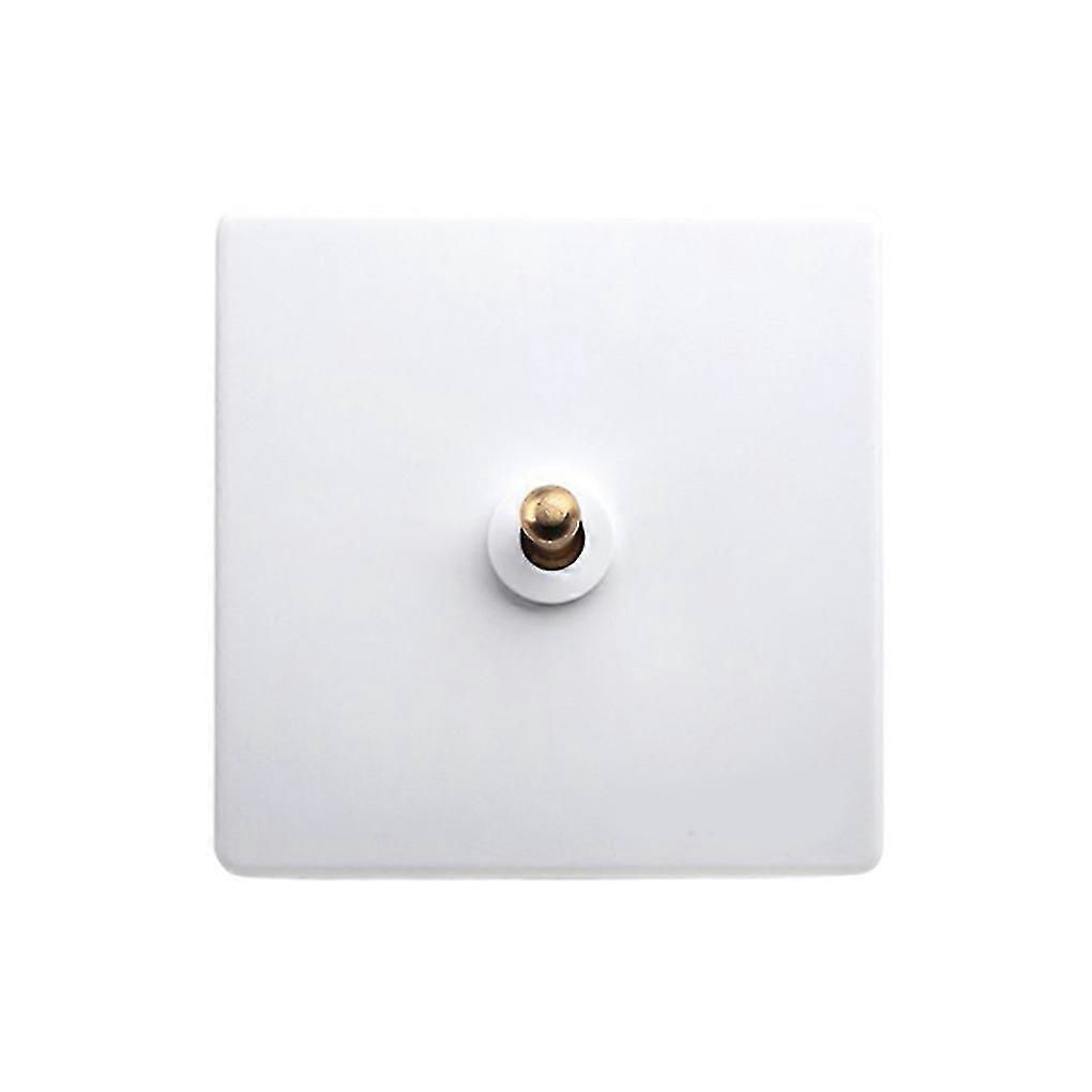 White Bronze Toggle Wall Switch