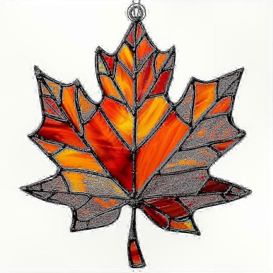 Maple Leaf Acrylic Garden Ornament