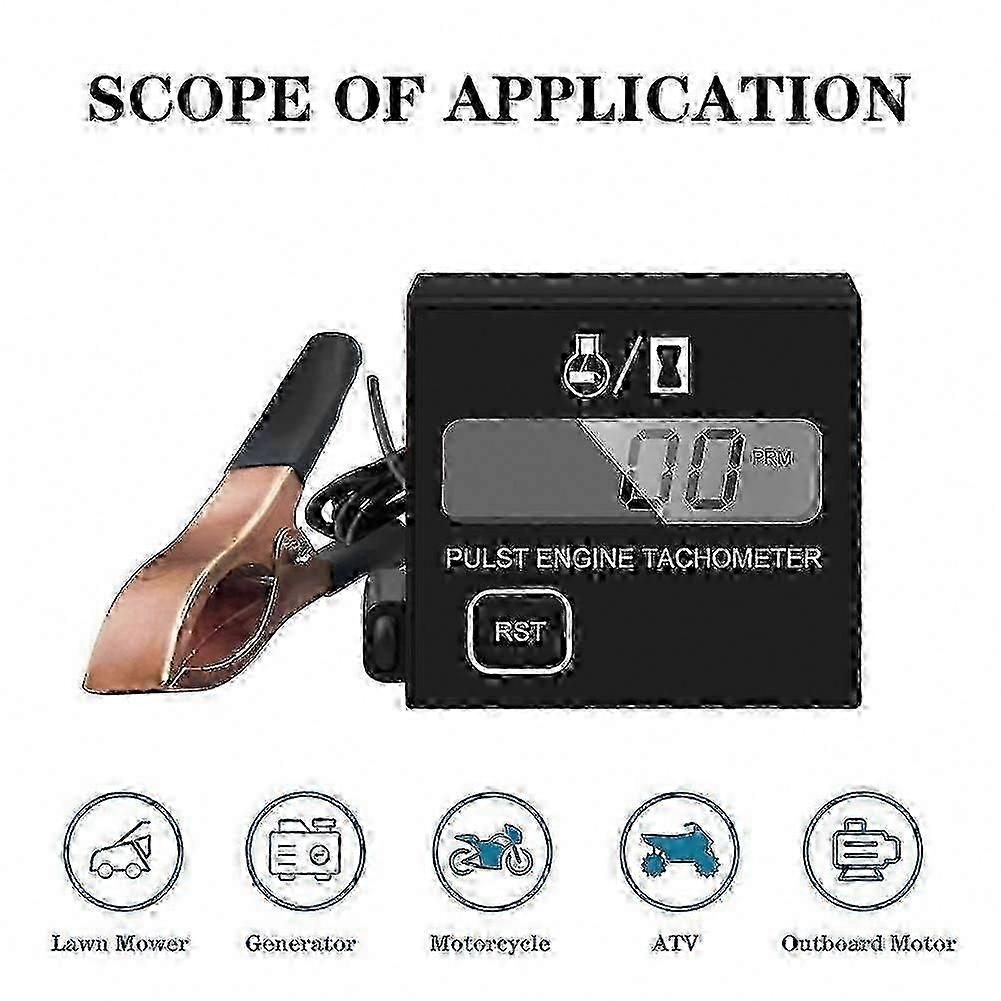 Engine Speed Meter compatible with Small Motors and Digital Chainsaws SI
