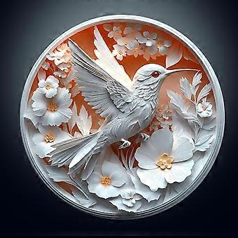 Wooden Puzzle for Adults 3D Hummingbird Design Laser Cut Animal Shaped Jigsaw  Gift 200pcs