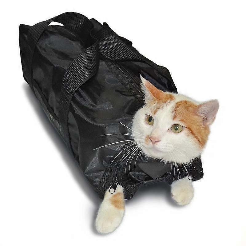 Durable Cat Bathing Bag With Mesh Panel
