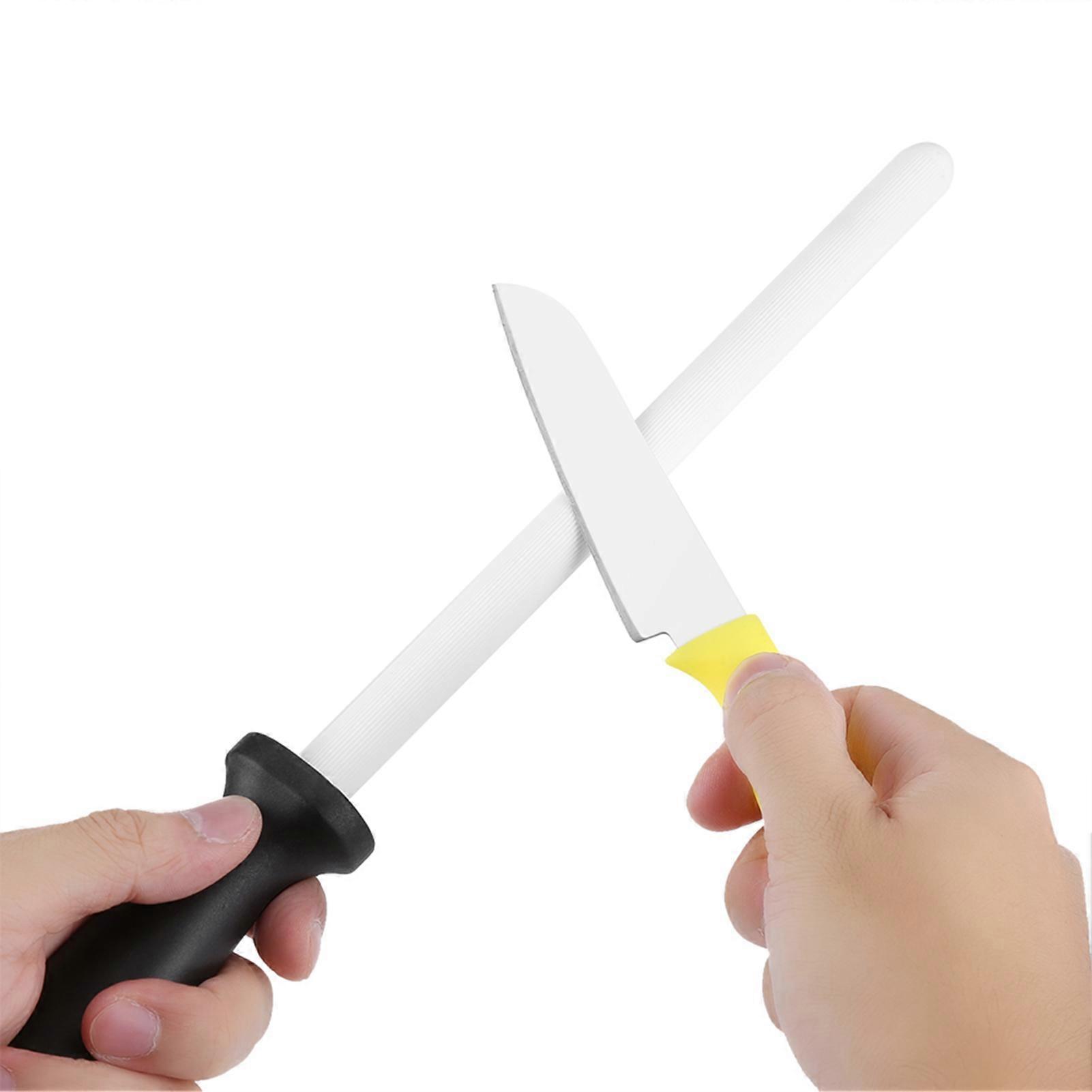 8inch Ceramic Sharpening Rod Stick Sharpener Stone Tool for Kitchen Knife Scissors