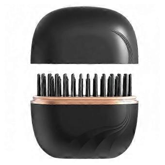 Portable 2-in-1 Cordless Hair Straightener Brush, Rapid Heat Ceramic Anti-Scald Comb for Daily Travel Styling.C6