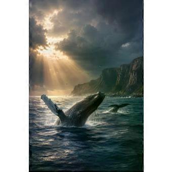Atlantic Giants Humpback Whale Ocean jigsaw puzzle SIO1657