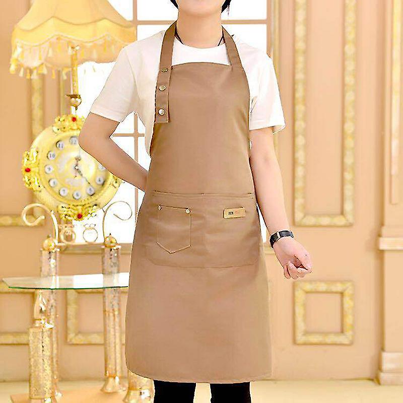Canvas Polyester Pocket Apron Butcher Crafts Baking Chefs Kitchen Cooking Bbq